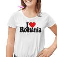 I Love Heart Rumänien Rumänische Kultur Kinder Tshirt