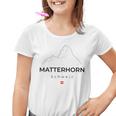 Matterhorn Switzerland Mountaineering Hiking Climbing Kinder Tshirt