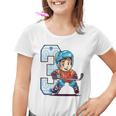 Niños Cumpleaños De Hockey Sobre Hielo Niño De 3 Años Tercer Cumpleaños Camiseta niño