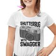 Shutterbug With Swagger Fotograf Lustige Fotografie Kinder Tshirt