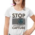 Stop And Capture Fotografen Lustige Fotografie Kinder Tshirt