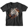 Arte De Tigre Otoño Hojas Zoo Animal Tigre Camiseta niño