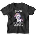 Bitte Nicht Ansprechen Ich Bin Wirklich So Angervt Einhorn Kinder Tshirt