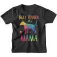 Bull Terrier Mamá Colorido Piel Madre Ama Perros Camiseta niño