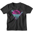 Cooler Synthie 80Er Synthwave Sonnenuntergang Retro- Kinder Tshirt