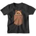 Divertido Perro Pomerania En Bolsillo Amantes Pomerania Camiseta niño