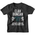 Duncan Clan Scottish Name Coat Of Arms Tartan Family Party Youth T-shirt