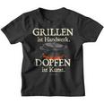Dutch Oven Saying Grillen Ist Handwerk Dopfen Ist Kunst Kinder Tshirt