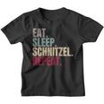 Eat Sleep Schnitzel Repeat Kinder Tshirt