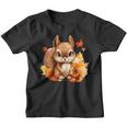 Écureuil D'automne Avec Feuilles Mignon Amoureux De La Nature D'automne Youth T-shirt