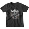 Elefant Zeichnung Tierdruck Splash Wildlife Natur Motiv Kinder Tshirt