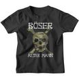 Evil Old Man Skull Camouflage Kinder Tshirt