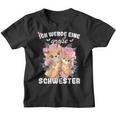 German Announcement Ich Werde Große Schwester S Kinder Tshirt