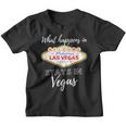 What Happens In Vegas Sin City Las Vegas Kinder Tshirt