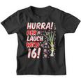 Hurra Der Lauch Wird 16 16Th Birthday 16Th Anniversary Fun Kinder Tshirt