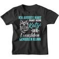 Ich Arbeitite Hart Katzenluxusleben Genießen Kann Kann Kinder Tshirt