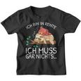 Ich Bin In Rente Ich Muss Gar Nichts Faultier German Kinder Tshirt