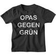 Lustiges Grünes Nein-Danke-Outfit Opas Gegen Grün Kinder Tshirt