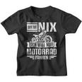 With Motorcycle Rider Der Tut Nix Der Will Nur Motorcycle Fahren Kinder Tshirt