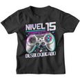 Nivel 15 Desbloqueado Cumpleaños 15 Años Camiseta niño