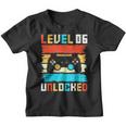 Nivel 6 Desbloqueado 6º Cumpleaños Gamer Regalos 6 Años Regalo Camiseta niño
