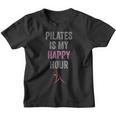 Pilates Is My Happy Hour Mignon Contrology Pilates Avec Dicton Youth T-shirt