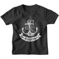 Rügen Rüganer Island Retro Vintage Logo Anchor Idea Kinder Tshirt