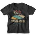 Santa Cruz Ca California Surfboard Kinder Tshirt