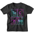 Techno Sintetizador Químico Rave Music Edm Music Festival Camiseta niño