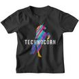 Technocorn I Electronic Raver Music Dj Festival Unicorn Kinder Tshirt