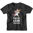 With Text 'Bin Da Kann Losgehen' Kinder Tshirt