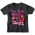 Una Reina Nacio En Marzo Feliz Cumpleaños Marzo Aniversario Camiseta niño