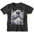 Vintage Japonés Tatuaje Arte Kanagawa La Gran Ola Camiseta niño