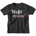 Weißt Du Was Reverse Ich Werde Eine Große Schwester Kinder Tshirt