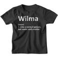 Wilma Definition Idea De Regalo De Cumpleaños Con Nombre Personalizado Camiseta niño
