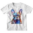 Cabeza De Bulldog Francés Cara Perro Amantes Arte Frenchie Dog Camiseta niño