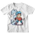 Niños Cumpleaños De Hockey Sobre Hielo Niño De 3 Años Tercer Cumpleaños Camiseta niño
