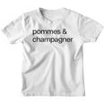 Pommes & Champagner X Liebe Champagne Frites Love Fun Kinder Tshirt