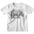 Rhinoceros Albrecht Durer Vintage Illustration Engraving Kinder Tshirt