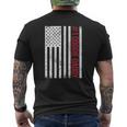 1 Doggie Daddy Father's Day American Flag Mens Back Print T-shirt