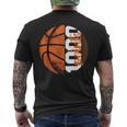 1000 Points Basketball Scorer High School Basketball Player Men's T-shirt Back Print