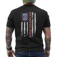 10Th Mountain Division Veteran American Flag Veterans Day Men's T-shirt Back Print