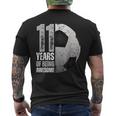 11 Year Old Soccer 11Th Birthday Player B-Day Party Men's T-shirt Back Print