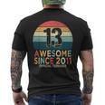 13Th Birthday Vintage Retro 13 Years Old Official Nager Men's T-shirt Back Print