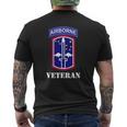 172Nd Infantry Patch Airborne Tab White Veteran Chest Mens Back Print T-shirt