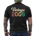 18 Year Old Vintage 2006 Made In 2006 18Th Birthday Men's T-shirt Back Print