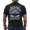 1964 64 Impala Lowrider Ss Muscle Car And On The God 66 67 Men's T-shirt Back Print