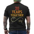 20 Años Juntos Sr & Señora Pareja Coincidencia 20 Aniversario Camiseta Hombre Estampado Espalda