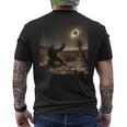 2024 Solar Eclipse Bigfoot Selfie With Solar Eclipse Men's T-shirt Back Print