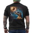 2024 Solar Eclipse Lizard Wearing Glasses Totality Men's T-shirt Back Print